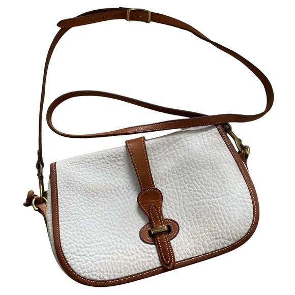 Vintage Dooney & Bourke White Leather Crossbody - Picture 2 of 12